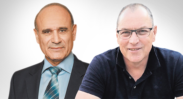 מימין: מנכ"ל מרכבים ניר פוזנר ובעלי קבוצת הארגז חגי שלום מימין: מנכ"ל מרכבים ניר פוזנר ובעלי קבוצת הארגז חגי שלום