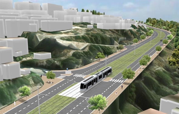 הדמיית הרכבת הקלה מחיפה לנצרת הדמיית הרכבת הקלה מחיפה לנצרת