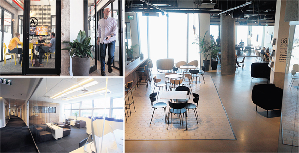 מימין ובכיוון השעון: LABS שרונה, ריג'ס הרצליה ו־WeWork דובנוב. "אפילו אם התפוסה גבוהה, עצם המודל של השכרת שטחים מסוכן" מימין ובכיוון השעון: LABS שרונה, ריג'ס הרצליה ו־WeWork דובנוב. "אפילו אם התפוסה גבוהה, עצם המודל של השכרת שטחים מסוכן"