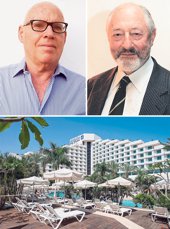 דייויד לואיס (למעלה מימין) ואלחנן נוי. מלון המלך שלמה. חולל מהפכה במלונאות הנופש בישראל דייויד לואיס (למעלה מימין) ואלחנן נוי. מלון המלך שלמה. חולל מהפכה במלונאות הנופש בישראל