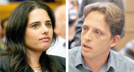 מימין: ח"כ רועי פולקמן והשרה איילת שקד מימין: ח"כ רועי פולקמן והשרה איילת שקד