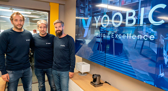 Yoobic's co-founders Gilles, Avi and Fabrice Haïat. Photo: PR