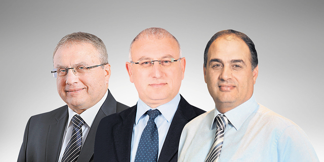 מימין אורי אומיד שמעון מירון ואריק יוגב מימין אורי אומיד שמעון מירון ואריק יוגב