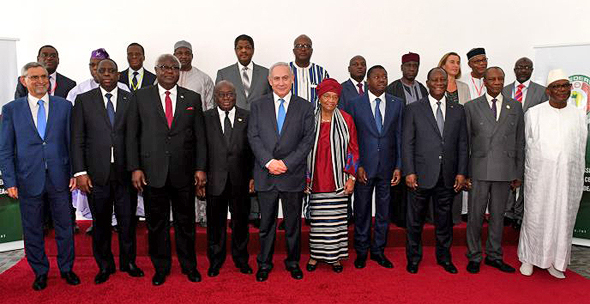 Benjamin Netanyahu during his state visit to Africa, June 2017. Photo: the Prime Minister’s office