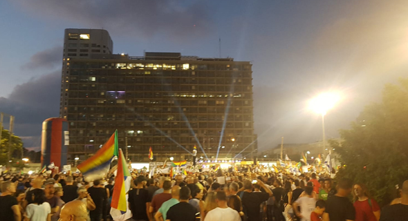 ההפגנה נגד חוק הלאום בכיכר רבין ההפגנה נגד חוק הלאום בכיכר רבין