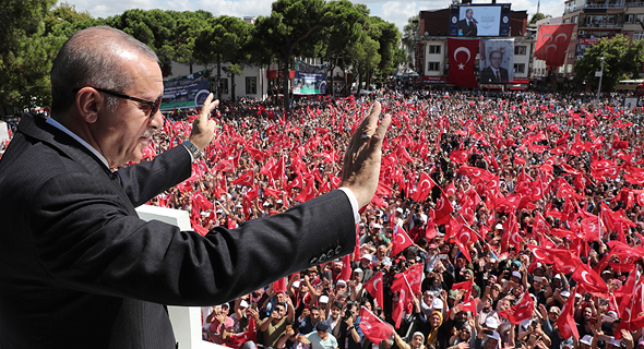 נשיא טורקיה רג'פ טאיפ ארדואן 12.8.18, צילום: איי פי