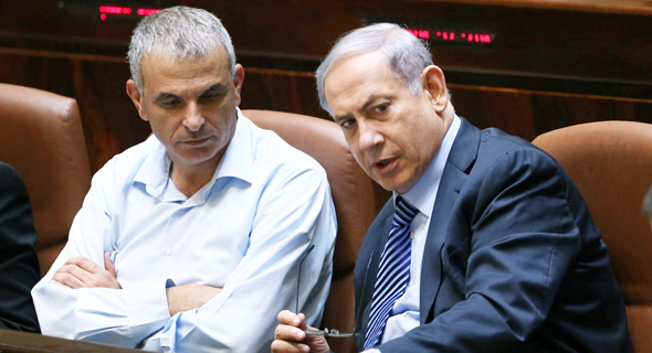 Netanyahu and Kahlon. Photo: Alex Kolomoisky