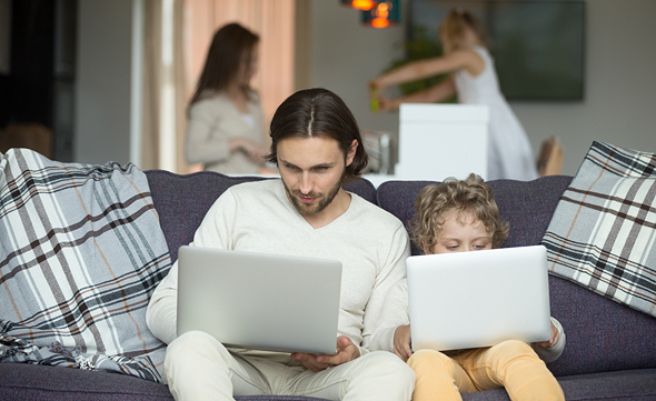 Consumers on laptop. Photo: Shutterstock