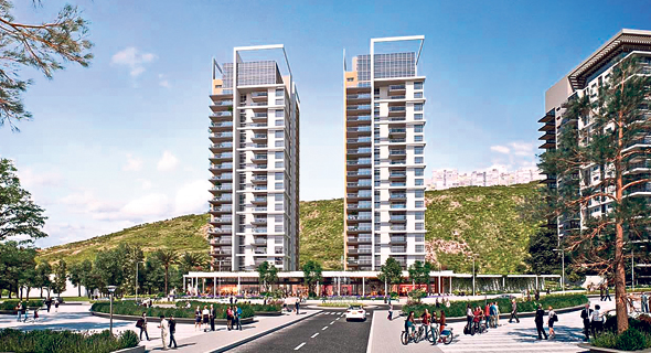הדמיית הפרויקט. הבניינים הראשונים ייבנו טרם ההריסה הדמיית הפרויקט. הבניינים הראשונים ייבנו טרם ההריסה