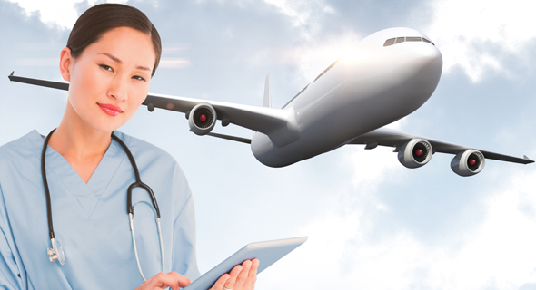 הקברניט תעופה טיסה רפואה , צילום: שאטרסטוק