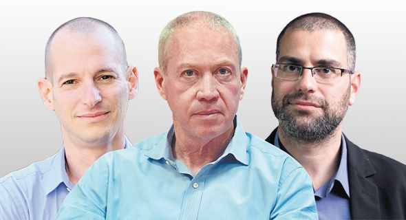 מימין: מנכ"ל משרד הבינוי חגי רזניק, שר הבינוי יואב גלנט, וסגן הממונה על התקציבים באוצר אריאל יוצר מימין: מנכ"ל משרד הבינוי חגי רזניק, שר הבינוי יואב גלנט, וסגן הממונה על התקציבים באוצר אריאל יוצר