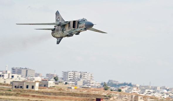 מיג 23 באוויר, מעל סוריה מיג 23 באוויר, מעל סוריה