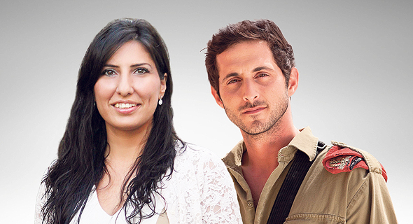 מימין השחקן תומר קאפון ואתי אלישקוב מנכ"לית ליברה מימין השחקן תומר קאפון ואתי אלישקוב מנכ"לית ליברה