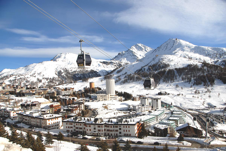 Sestriere באיטליה. מקום שלישי Sestriere באיטליה. מקום שלישי