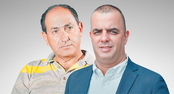 מימין מבעלי ויקטורי אייל רביד ומבעלי שיווק השקמה רמי לוי מימין מבעלי ויקטורי אייל רביד ומבעלי שיווק השקמה רמי לוי