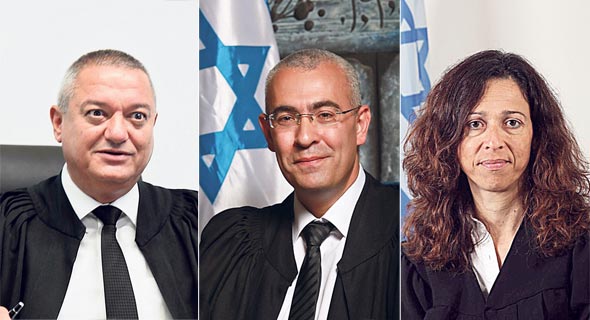 מימין: שופטת המחוזי רות רונן, שופט העליון עופר גרוסקופף ושופט המחוזי חאלד כבוב. תמימות דעים בין שתי הערכאות מימין: שופטת המחוזי רות רונן, שופט העליון עופר גרוסקופף ושופט המחוזי חאלד כבוב. תמימות דעים בין שתי הערכאות