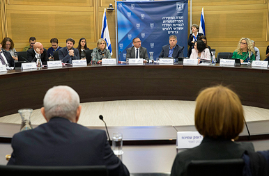 רקפת רוסק עמינח ודוד ברודט מבנק לאומי (בגבם למצלמה) מול ועדת החקירה של הכנסת על האשראי ללווים הגדולי רקפת רוסק עמינח ודוד ברודט מבנק לאומי (בגבם למצלמה) מול ועדת החקירה של הכנסת על האשראי ללווים הגדולי