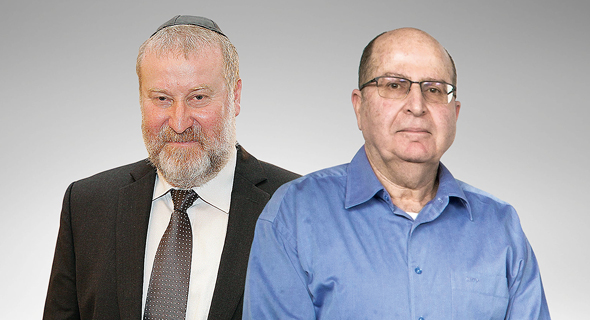 מימין: יעלון ומנדלבליט מימין: יעלון ומנדלבליט