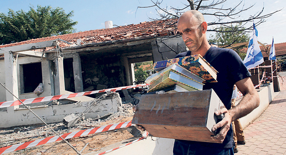 בית באשקלון שנפגע מרקטה בית באשקלון שנפגע מרקטה