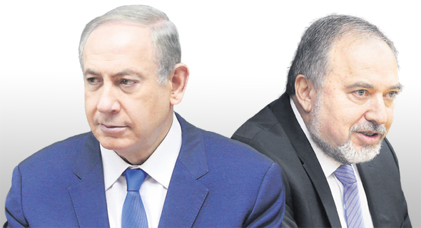 מימין: שר הביטחון אביגדור ליברמן וראש הממשלה בנימין נתניהו מימין: שר הביטחון אביגדור ליברמן וראש הממשלה בנימין נתניהו