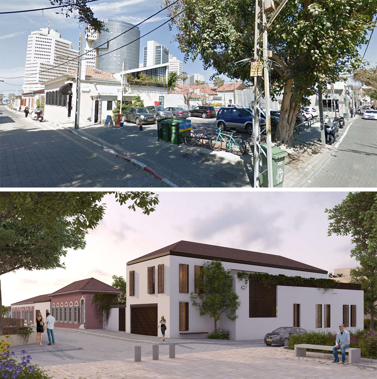 Simulation of Roman Abramovich&#39;s planned Tel Aviv house. Credit: Moran Palmoni and Iftach Vax