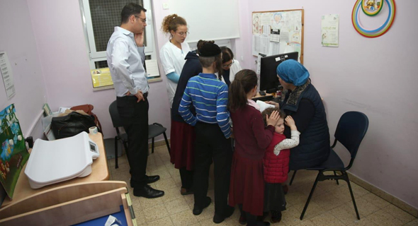 Vaccinazioni contro il morbillo a Gerusalemme.  Foto: Ministero della Salute di Israele