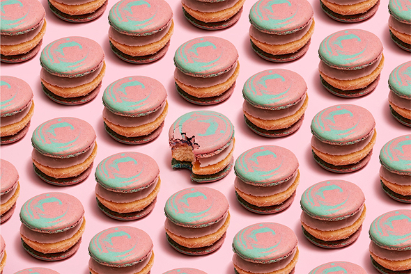 Sufganiyot by the Bakehouse Showroom. Photo: Sigal Saban
