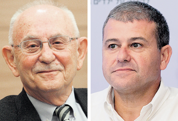 מימין: משה אדרי והשופט בדימוס אליעזר גולדברג מימין: משה אדרי והשופט בדימוס אליעזר גולדברג