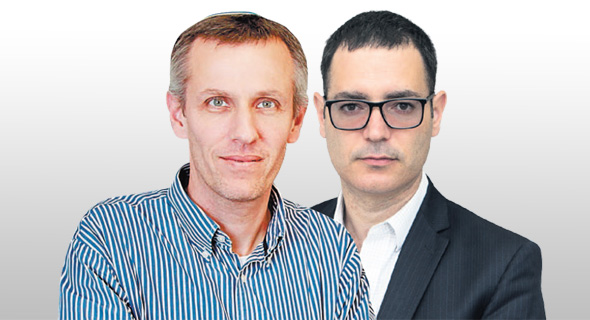 מימין: מנכ"ל משרד הבריאות משה בר סימן טוב ומנהל רשות החברות ינקי קוינט. מחלוקת על בתי החולים מימין: מנכ"ל משרד הבריאות משה בר סימן טוב ומנהל רשות החברות ינקי קוינט. מחלוקת על בתי החולים
