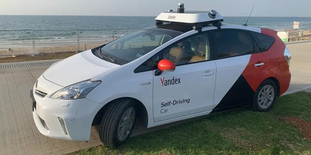 Yandex's autonomous car in Tel Aviv. Photo: PR