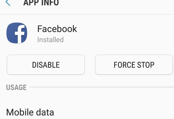 אפליקציית פייסבוק סמסונג  