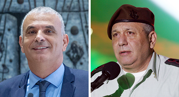 הרמטכ"ל היוצא גדי איזנקוט ושר האוצר משה כחלון הרמטכ"ל היוצא גדי איזנקוט ושר האוצר משה כחלון