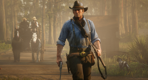 מתוך "RDR 2". הגיבור מגלגל עיניים מול גילויי גזענות מתוך "RDR 2". הגיבור מגלגל עיניים מול גילויי גזענות