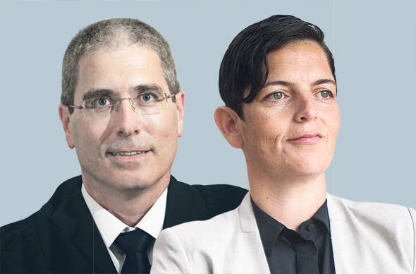 מימין: הכנ"רית סיגל יעקבי והשופט חגי ברנר מימין: הכנ"רית סיגל יעקבי והשופט חגי ברנר
