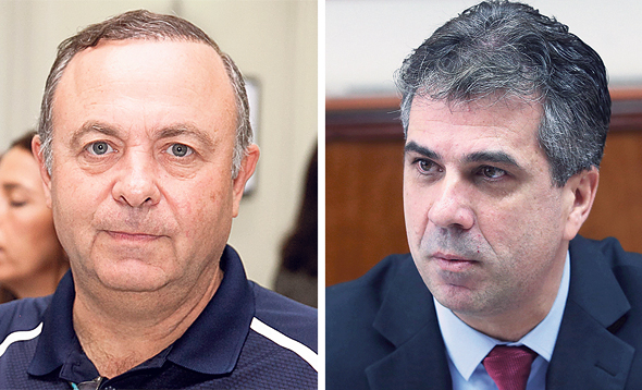 מימין: שר הכלכלה אלי כהן ובעלי וילי פוד צביקה ויליגר מימין: שר הכלכלה אלי כהן ובעלי וילי פוד צביקה ויליגר