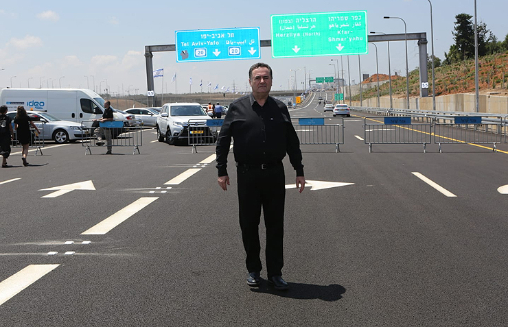 שר התחבורה ישראל כץ בפתיחת כביש 531 שר התחבורה ישראל כץ בפתיחת כביש 531