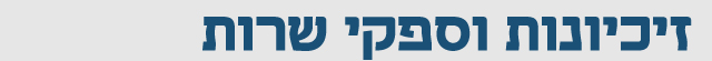 זיכיונות וספקי שירות זיכיונות וספקי שירות