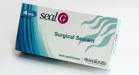 Sealantis' adhesive seal-G. Photo: Nitzan Zohar, Technion spokesperson unit