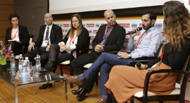 כנס מדדים 2019 פאנל מימין ירון צימרמן דן אליס לירן צביה רבקה אלגריסי יפה, צילום: עמית שעל