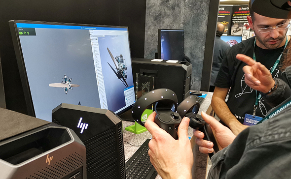 מערכת VR למהנדסים מודגמת על פלטפורמה של HP מערכת VR למהנדסים מודגמת על פלטפורמה של HP