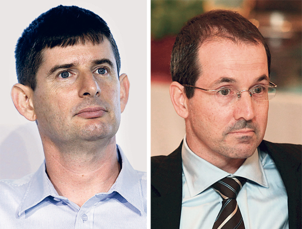 מימין: מנכ"ל לאומי קארד רון פאינרו ומנכ"ל ישראכרט רון וקסלר. נערכים לפרידה הסופית מהבנקים מימין: מנכ"ל לאומי קארד רון פאינרו ומנכ"ל ישראכרט רון וקסלר. נערכים לפרידה הסופית מהבנקים