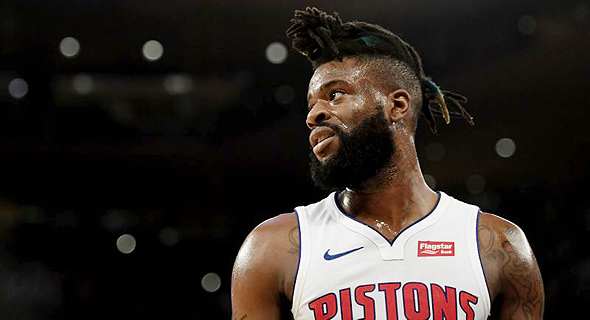 רג'י בולוק שחקן NBA במדי דטרויט פיסטונס רג'י בולוק שחקן NBA במדי דטרויט פיסטונס