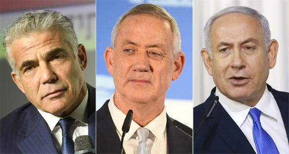 בנימין נתניהו, בני גנץ ויאיר לפיד בנימין נתניהו, בני גנץ ויאיר לפיד