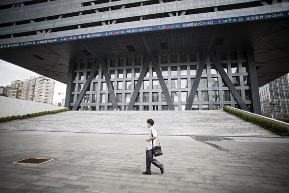 Shenzhen Stock Exchange. Photo: Bloomberg