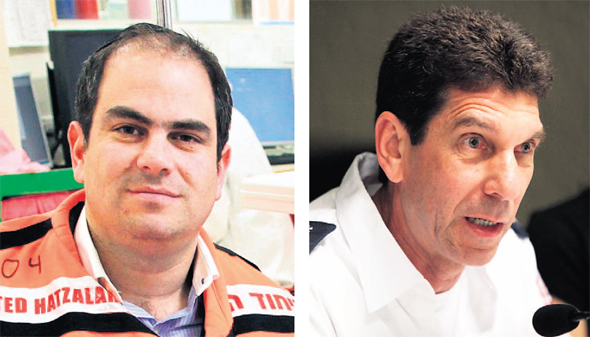 מימין: מנכ"ל מד"א, אלי בין, ונשיא איחוד הצלה, אלי ביר מימין: מנכ"ל מד"א, אלי בין, ונשיא איחוד הצלה, אלי ביר