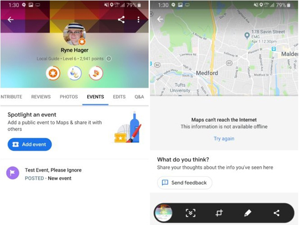 אירועים בגוגל Maps אירועים בגוגל Maps