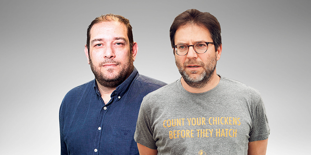 מימין: יהודה אלרם מאגזיט ואסף בלנק ממילקיט. שאלות של אקולוגיה ומוסר, צילום: שאול גולן, תומי הרפז