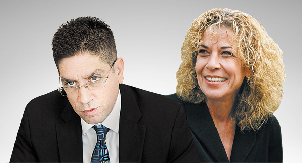 מימין מיטל להבי סגנית ראש עיריית ת"א ואוהד דנוס שמאי המקרקעין מימין מיטל להבי סגנית ראש עיריית ת"א ואוהד דנוס שמאי המקרקעין