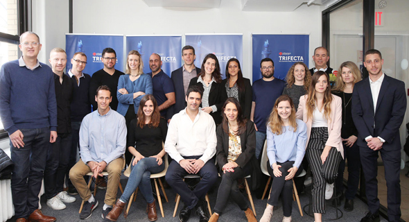 The presenters and judges at the competition. Photo: Orel Cohen