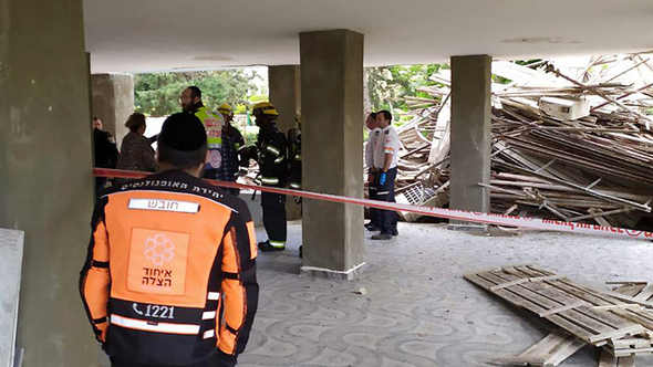 מקום התאונה בחיפה